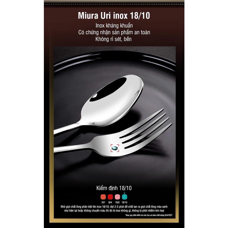 Thìa (Muỗng) Miura Uri inox 18/10 chống phôi nhiễm kim loại, inox chuyên sử dụng sản xuất dụng cụ y tế