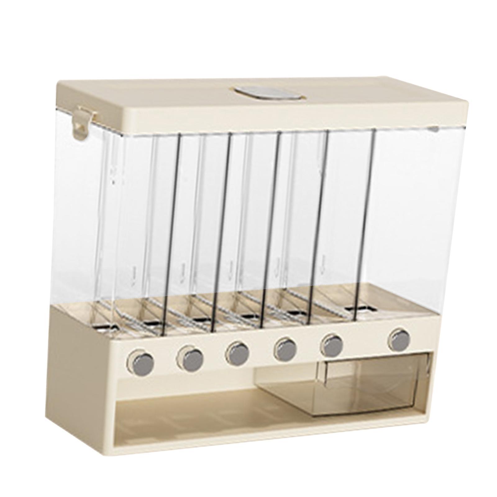 Cereal Dispenser Rice Storage Bucket Divided Rice Barrels 10kg Large Multifunctional Rice Dispenser Dry Food Dispenser for Household Kitchen