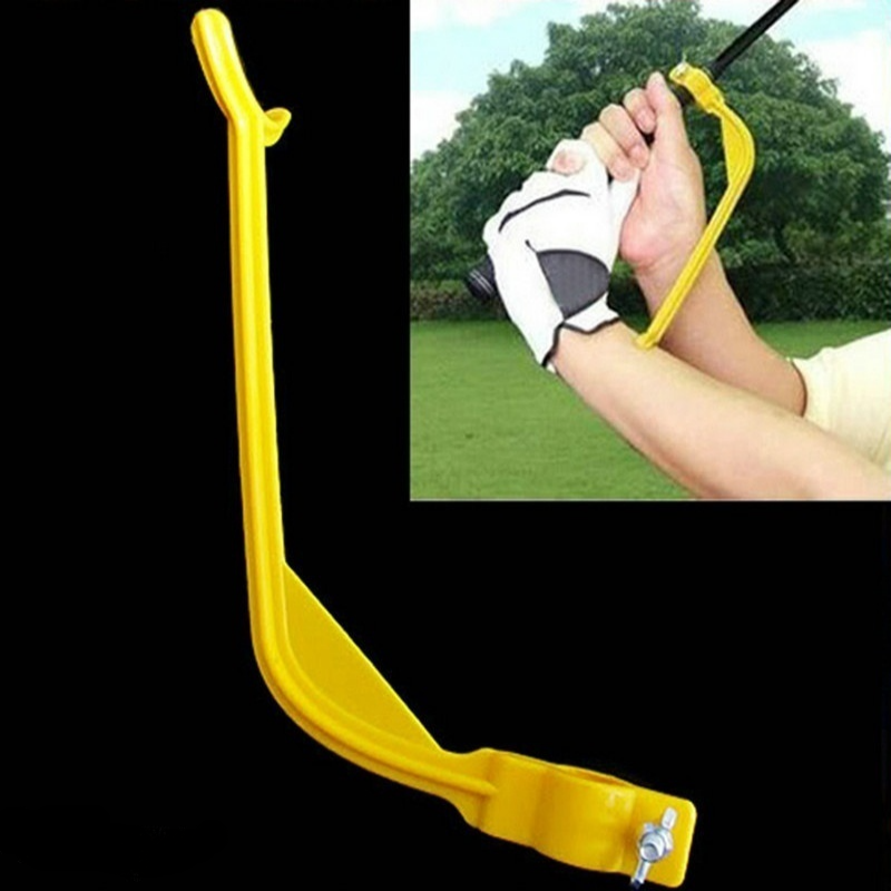 Golf Swing Swinging Huấn luyện Hỗ trợ Hỗ trợ Công cụ Huấn luyện Cổ tay Cổ tay: Vàng