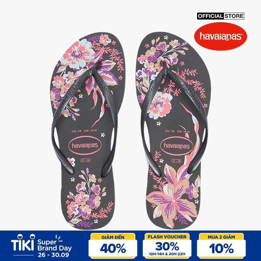 HAVAIANAS - Dép nữ Slim Organic II Tropical Flower 4146337