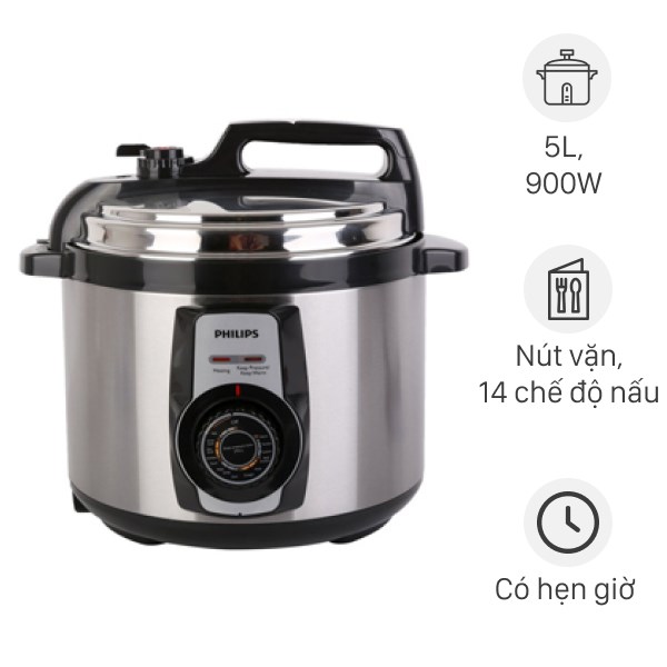 NỒI ÁP SUẤT ĐIỆN ĐA NĂNG PHILIPS HD2103, Hàng CHÍNH HÃNG