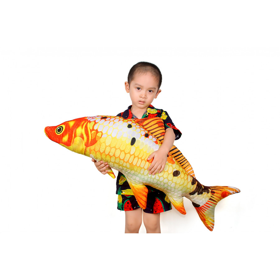 Cá chép 3D cao cấp nhồi bông size 90cm