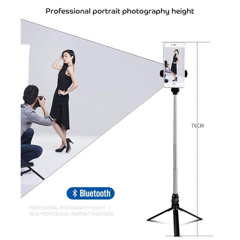 Gậy chụp ảnh tự sướng 3 chân tripod xt-10 kết nối Bluetooth cho điện thoại -DC3311  Hbán nghỉ nghỉ