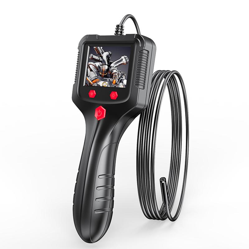 Industrial Endoscope Camera 2.4''/2.8'' IPS Screen Sewer Inspection Borescope IP68 Waterproof 8mm Lens For Car Engine Repair