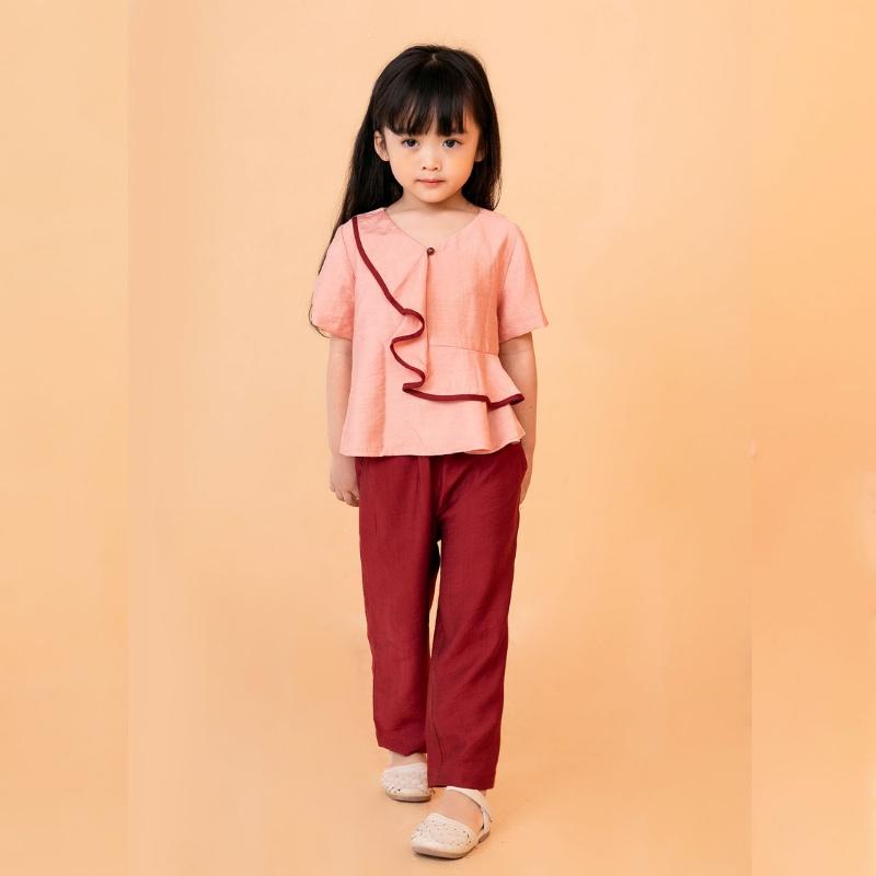 Bộ bé gái ngắn tay, quần áo trẻ em Freedy Kids - KBN1206
