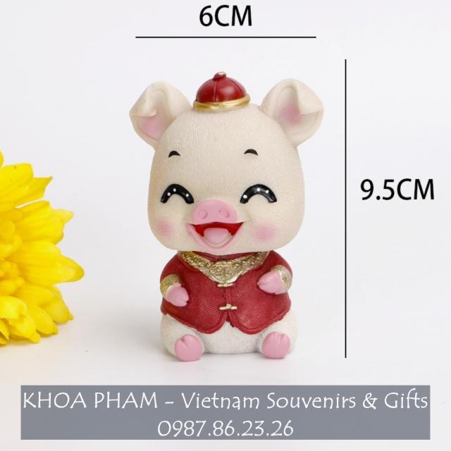 Heo Tài Lộc Rước May Mắn Phát Tài Bày Taplo Ô Tô, Bàn Làm Việc