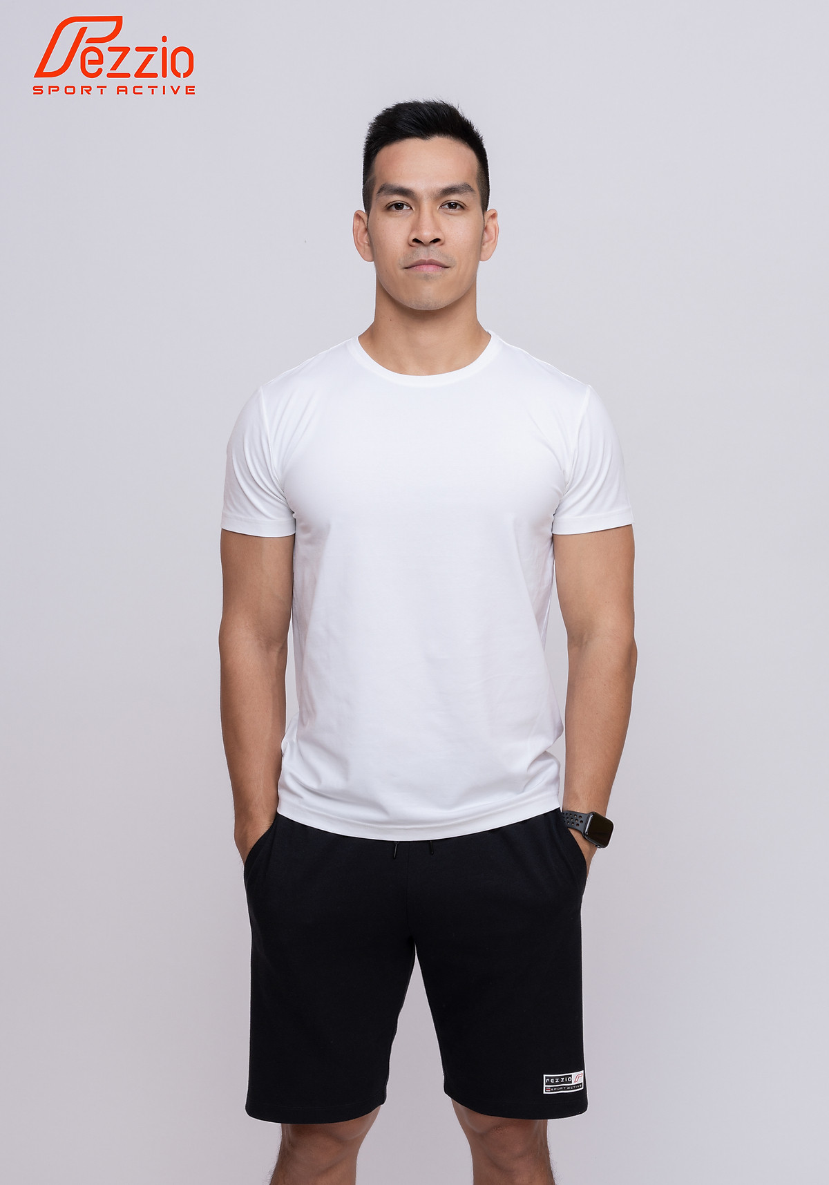 Áo thun t - shirt nam kiểu dáng ngắn tay ôm body trẻ trung chất cotton mềm mát thương hiệu Fezzio