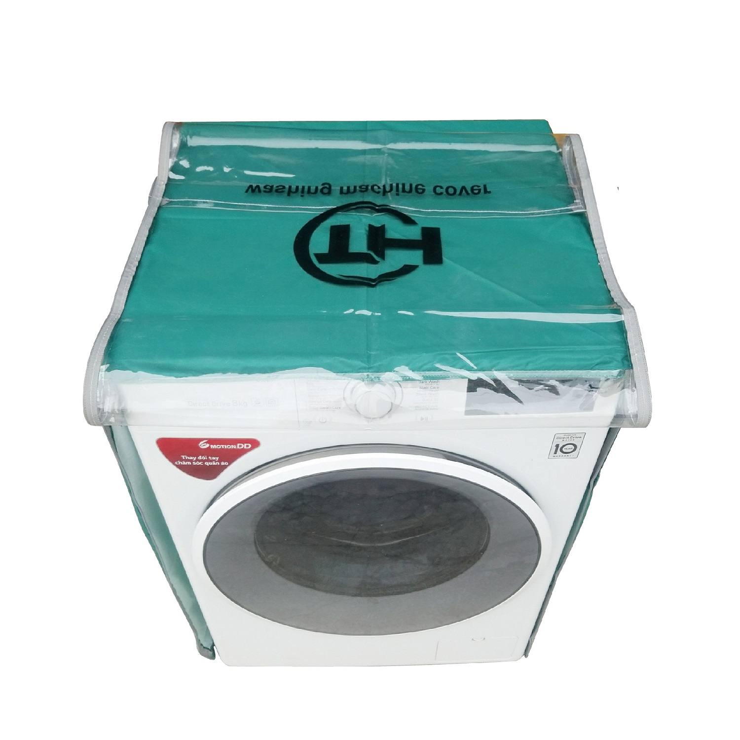 Vỏ bọc máy giặt cửa ngang chất liệu vải dù siêu bền chống mưa nắng màu xanh dương