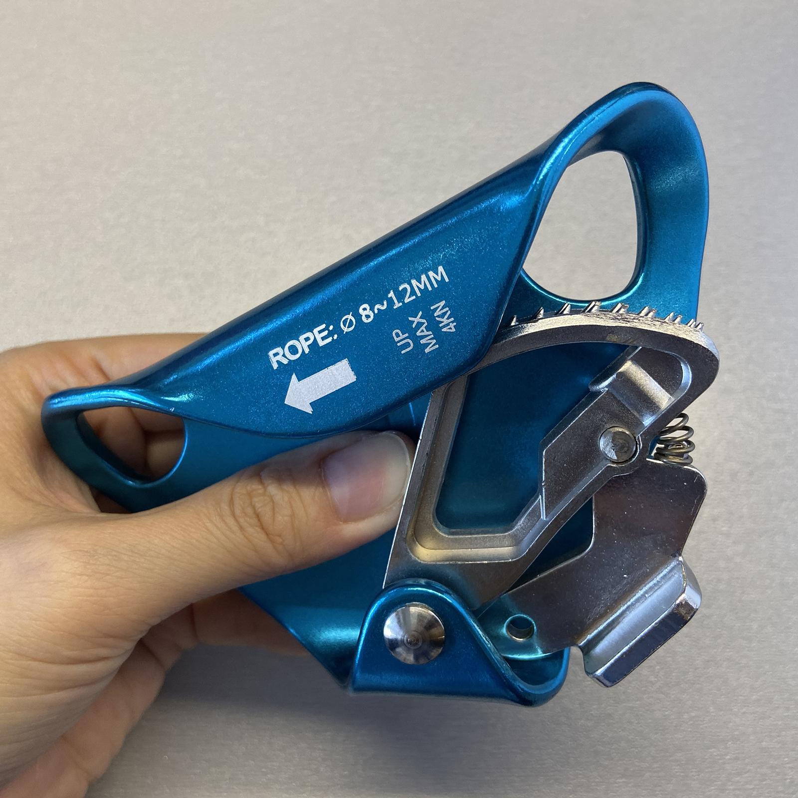 Rock Climbing Chest Ascender Hand Ascender Ascending Rigging Clamp Vertical Climbing Rope Protection for 8-12MM Rope, Outdoor Exploration