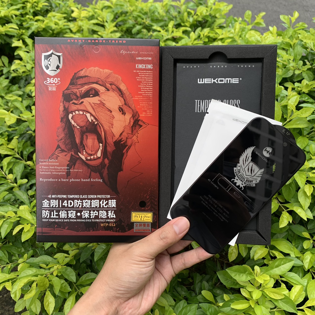 Kính Cường Lực Chống Nhìn Trộm KingKong Dành Cho iPhone – Full Hộp – Dán Full Màn – Hàng Chính Hãng – 14Pro 6,1