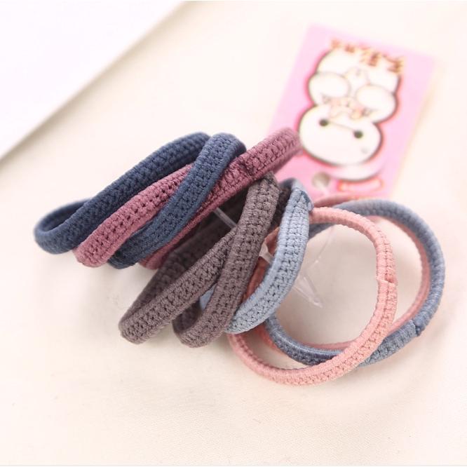 Sét 10 dây buộc tóc trẻ em nhiều kiểu HD27 Giao ngẫu nhiên