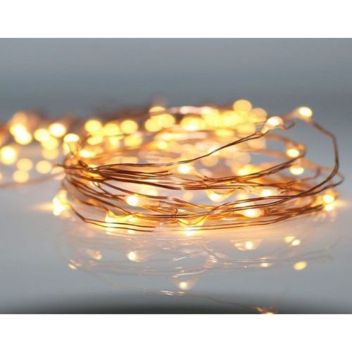 Dây đèn led trang trí đom đóm fairylight 3m có sẵn pin màu vàng