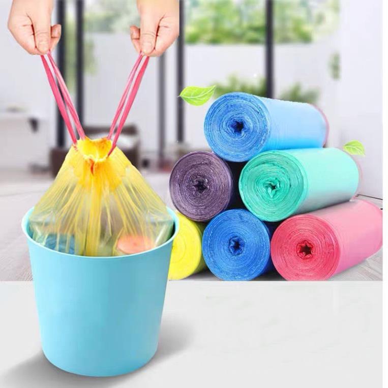 Sale !!! Túi Đựng Rác Tự Phân Huỷ Có Dây Rút - 45x50 Cm - 15 túi/Cuộn Shop Phúc Yến