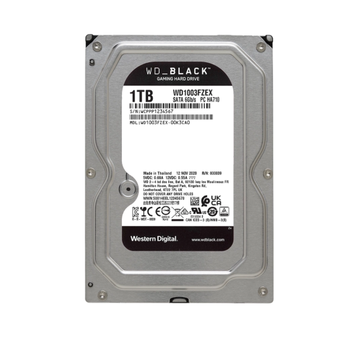 Ổ Cứng HDD WD Black™ 1TB/64MB/7200rpm/3.5 - WD1003FZEX - Hàng chính hãng