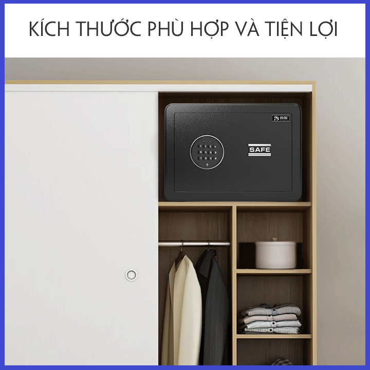 KÉT SẮT MINI. KÉT SẮT ĐIỆN TỬ THÔNG MINH. ĐỘ BẢO MẬT CAO - CHỐNG CHÁY NỔ.