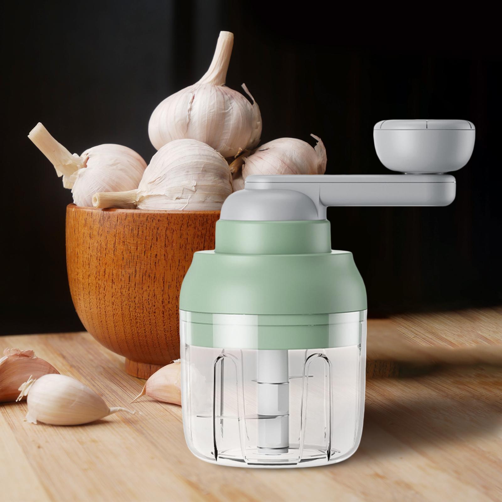 Food Chopper Vegetable Chopper Cordless Detachable Powerful Small Mincer Hand Chopper Garlic Chopper for Guacamole, Coleslaw, Indian Cooking