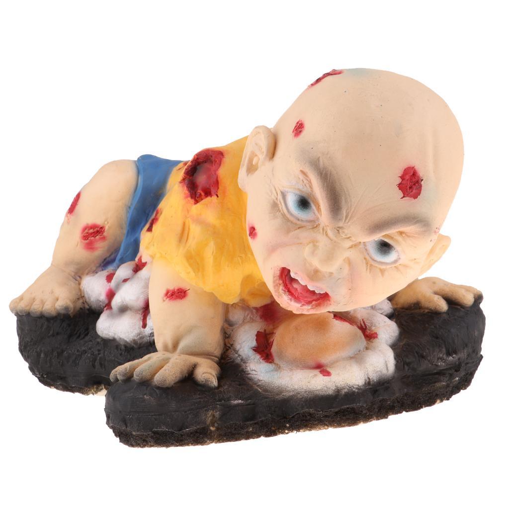 Hình ảnh Halloween Decorations Evil Zombie Haunted Doll Halloween Toy Halloween Party Accessory (Bloody Crawl Baby Doll)