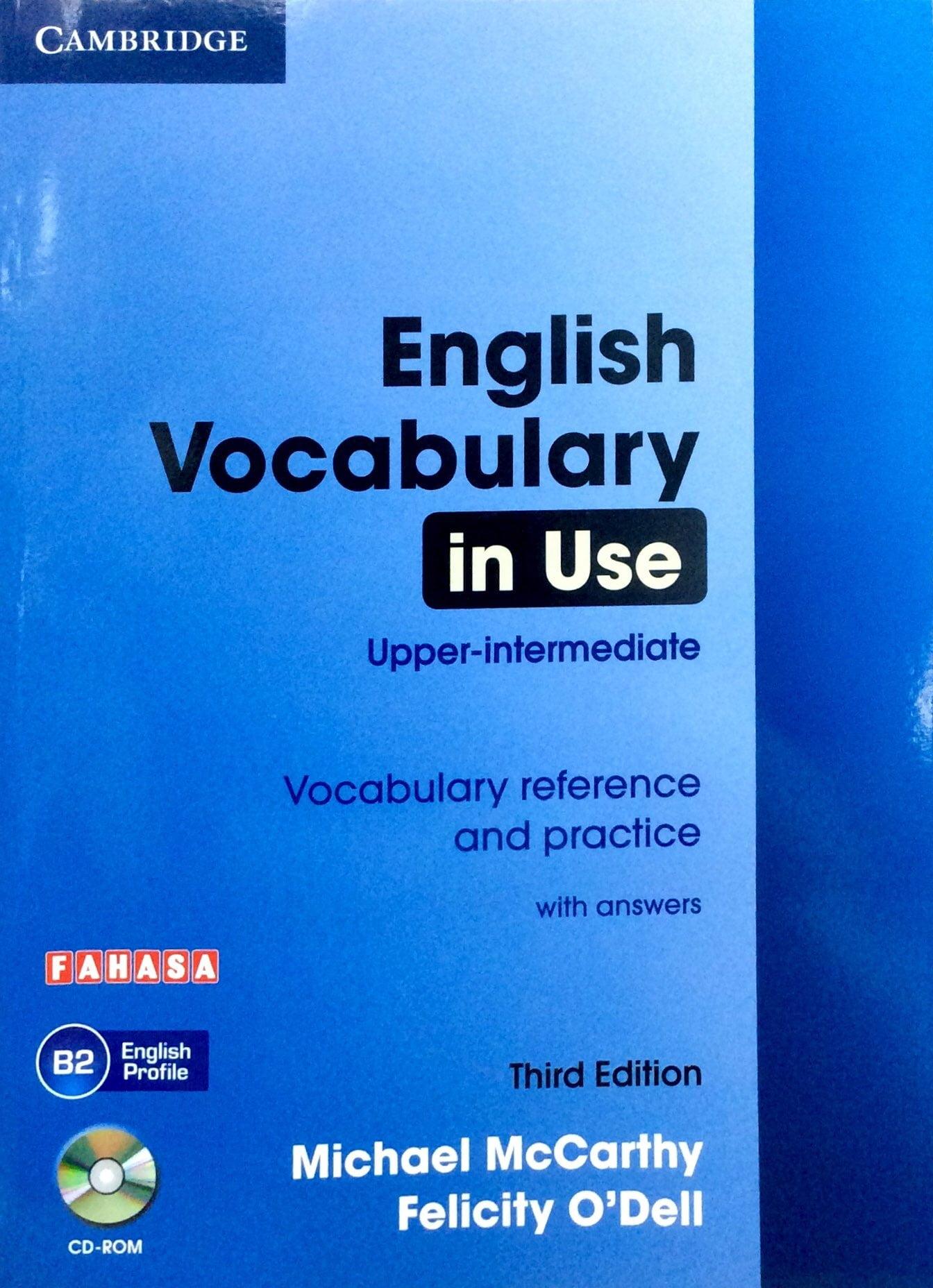 English Vocabulary In Use Upper - Intermediate Book With Answers Reprint Edition Vocabulary Reference And Practice