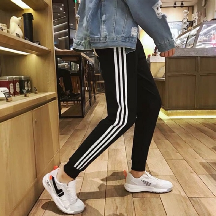 Quần jogger 3 sọc bo nam nữ bigsize