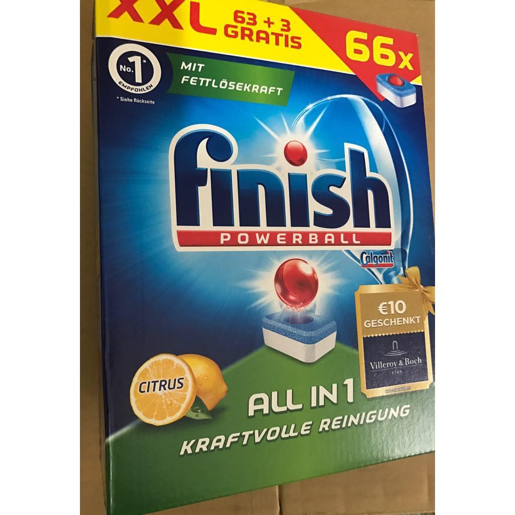 Viên rửa bát All in 1 finish 66 viên- Viên rửa bát finish tổng hợp