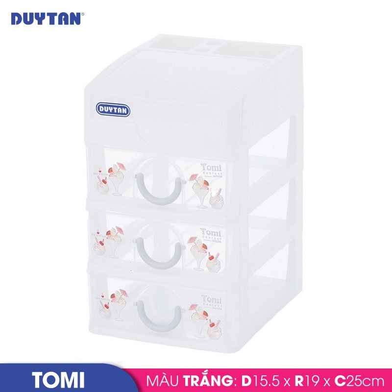 Tủ nhựa Duy Tân Tomi nhỏ 4 ngăn - 42191 - Giao màu ngẫu nhiên - Hàng chính hãng