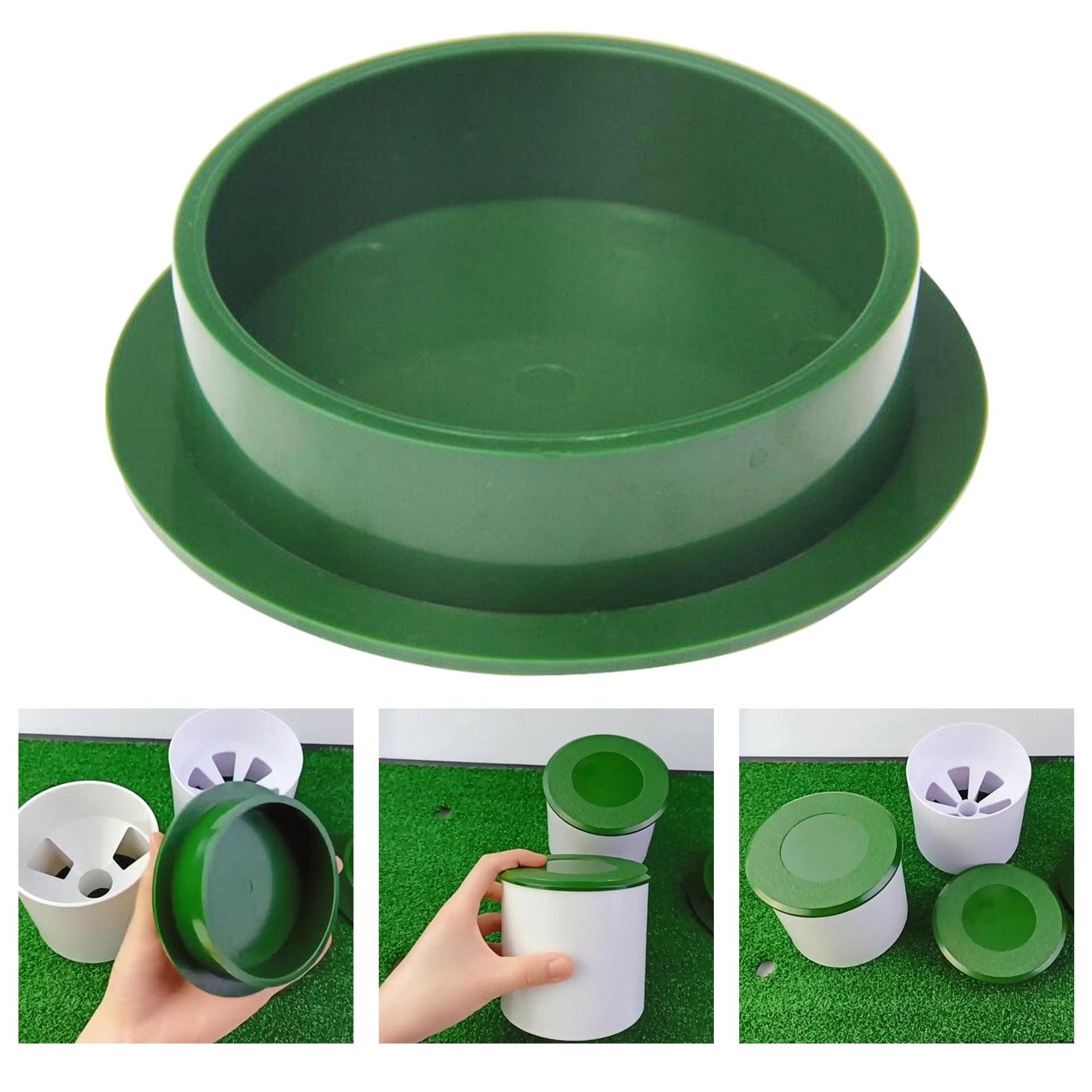 Durable Golf Cup Cover, Putting Hole Cup Protective  Lid Golf Practicing Training Aids for Outdoors Golf Course Green Accessories Golfer Gifts