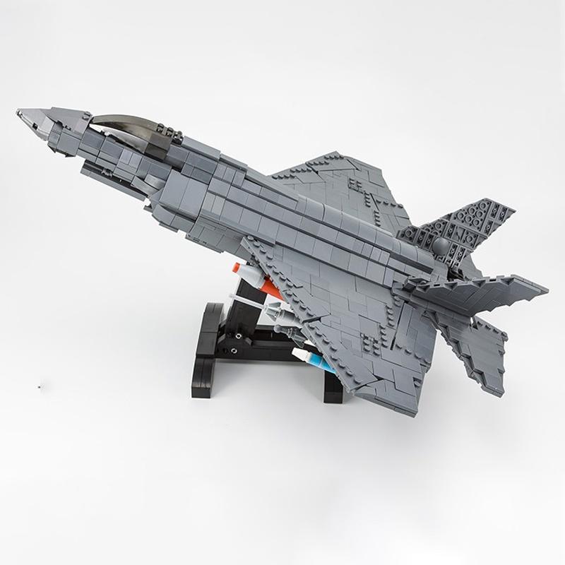 Đồ chơi Lắp Ráp May Bay Tàng hình Hoa Kỳ F-35, Mingdi 9003 Lightning II Lockheed Martin, Xếp hình thông minh