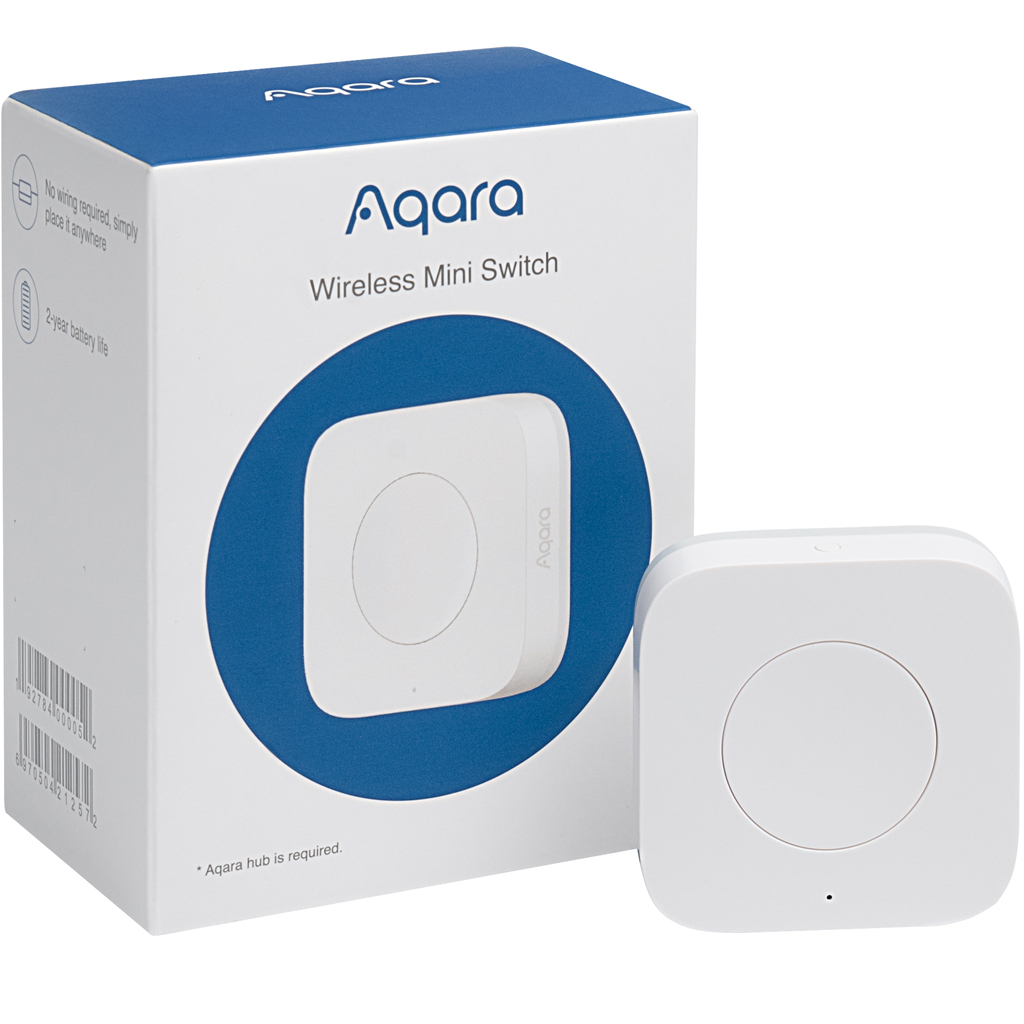 Nút bấm không dây Aqara Wireless Mini Switch, hàng chính hãng, bản quốc tế