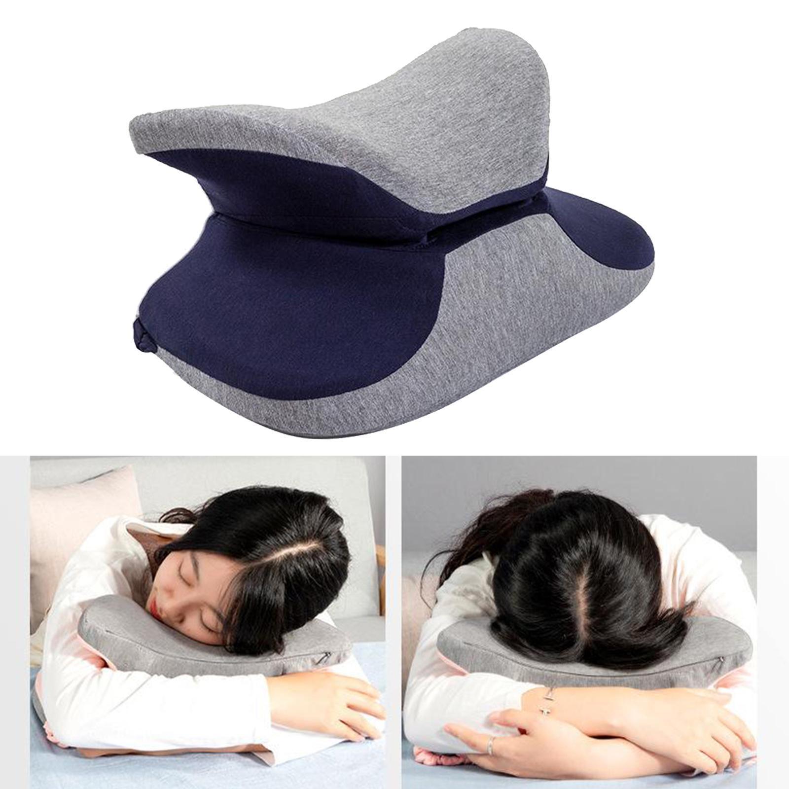 Travel Pillow Memory Foam Neck Pillow Support Pillow Portable Compact & Yellow