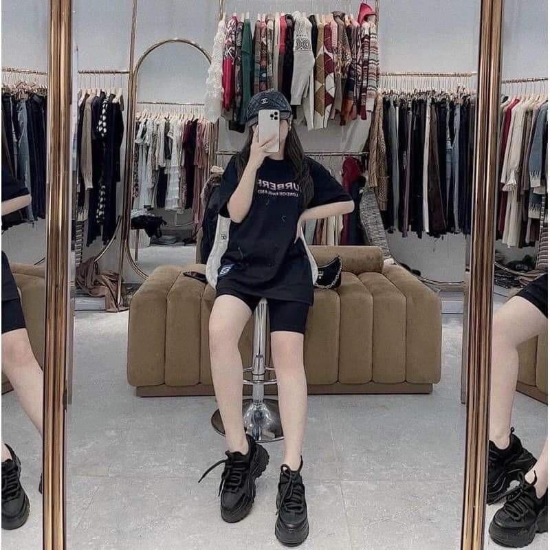 Quần đùi legging nữ chất cotton co giãn 4 chiều