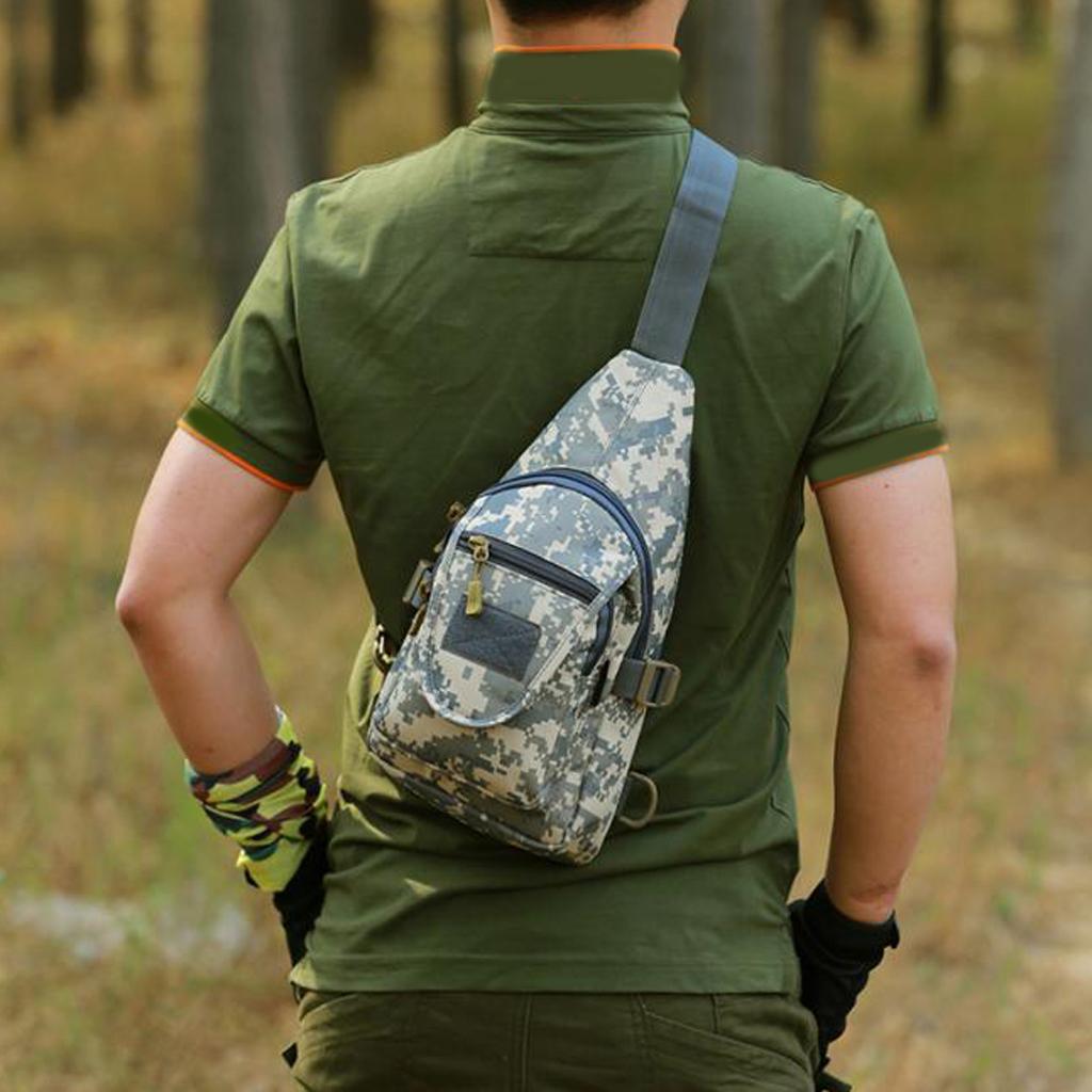 Outdoor Casual Shoulder Chest Bag Crossbody Hiking Day Packs ACU Digital