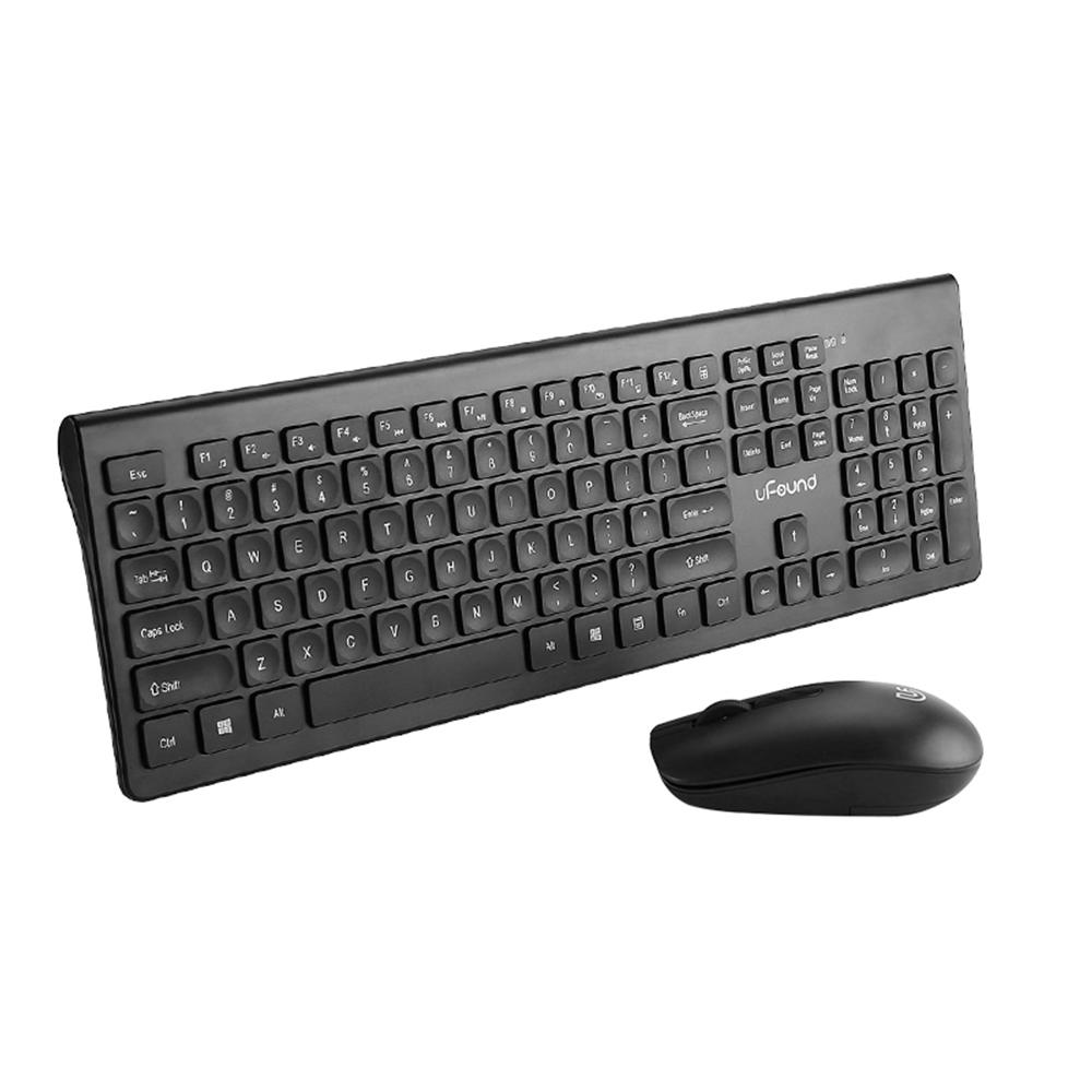 Chuột và Bàn phím R-753 Combo 106 phím Bàn phím sô cô la siêu mỏng + Chuột im lặng không dây 1200DPI Trắng