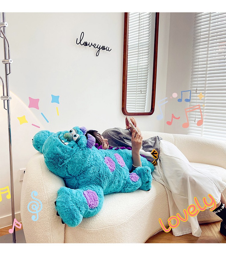 Gấu bông mềm Sulley/Sullivan Disney - Size từ 65cm đến 135cm - Quà tặng thú nhồi bông Sulley siêu dễ thương - Gối ôm gấu bông mềm mịn cho bé