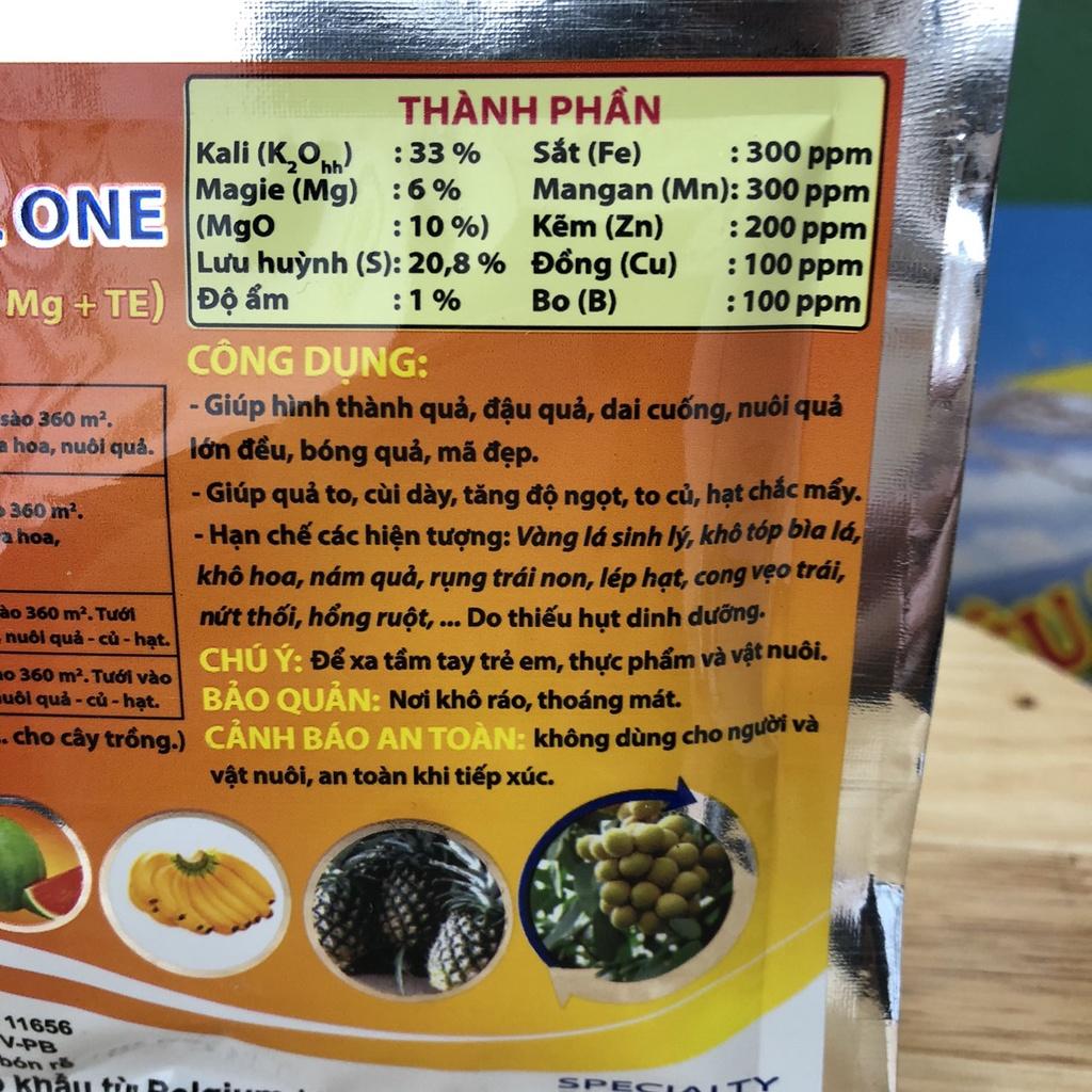 Phân bón Kali Vi Lượng giúp tẩy tràm, nẩy mã, sáng trái, siêu to trái, mã đẹp, to củ, lớn quả, chắc hạt profarm 100g