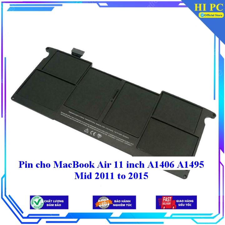 Pin cho MacBook Air 11 inch A1406 A1495 Mid 2011 to 2015 - Hàng Nhập Khẩu