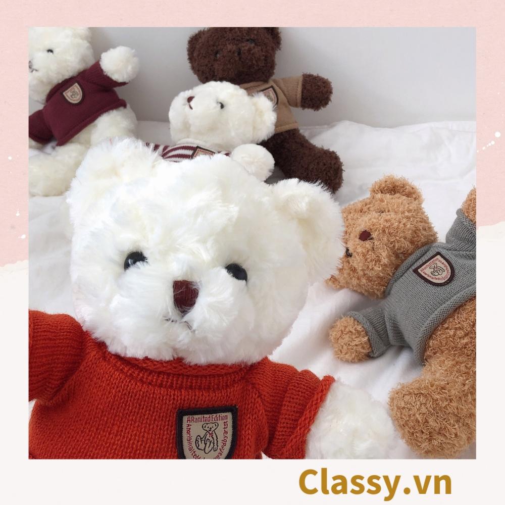 Gấu bông Teddy Classy mặc áo siêu êm siêu mịn B1375 B1376