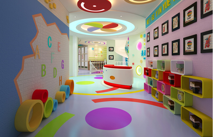 xốp dán tường trang trí trường mầm non