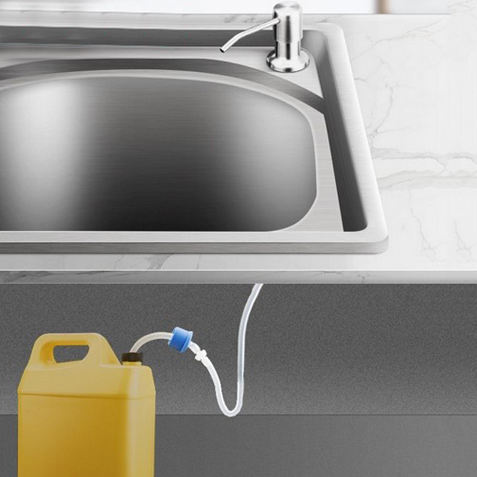 2pcs Stainless Steel Sink Soap Dispenser Pump Head W/ Extension