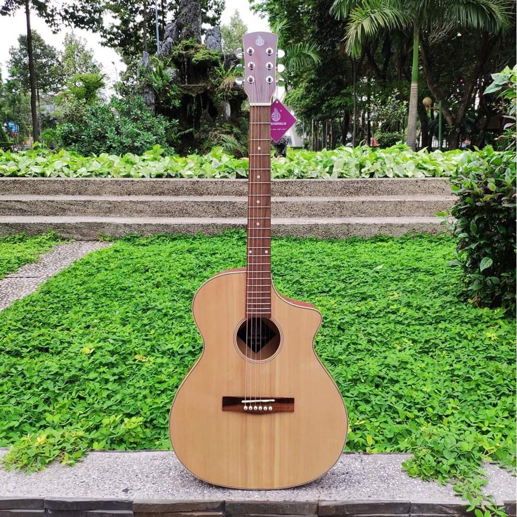 Đàn chuyên tập chơi có ty - guitar acoustic SVA102 tặng full phụ kiện