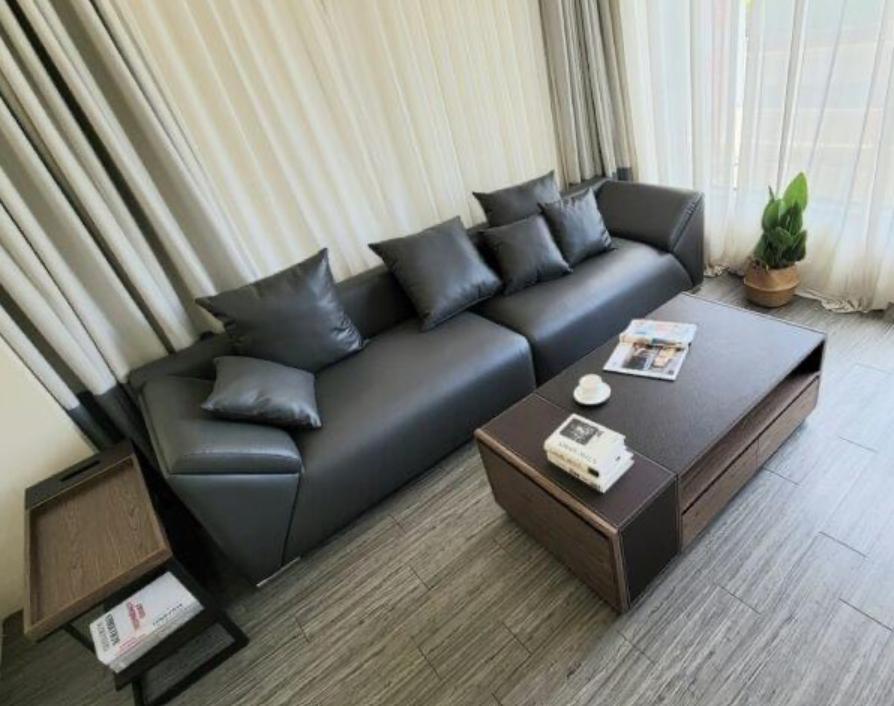 Sofa băng da Modern Apartment Juno Sofa KT 2m2