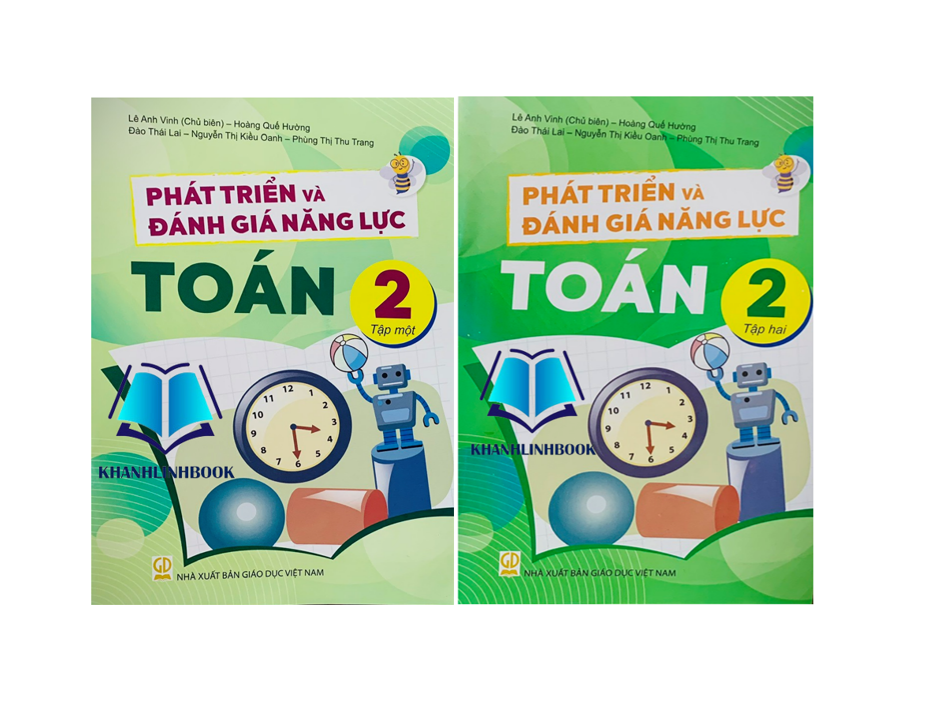 Sách - Combo phát triển và đánh giá năng lực toán 2 - tập 1+ 2