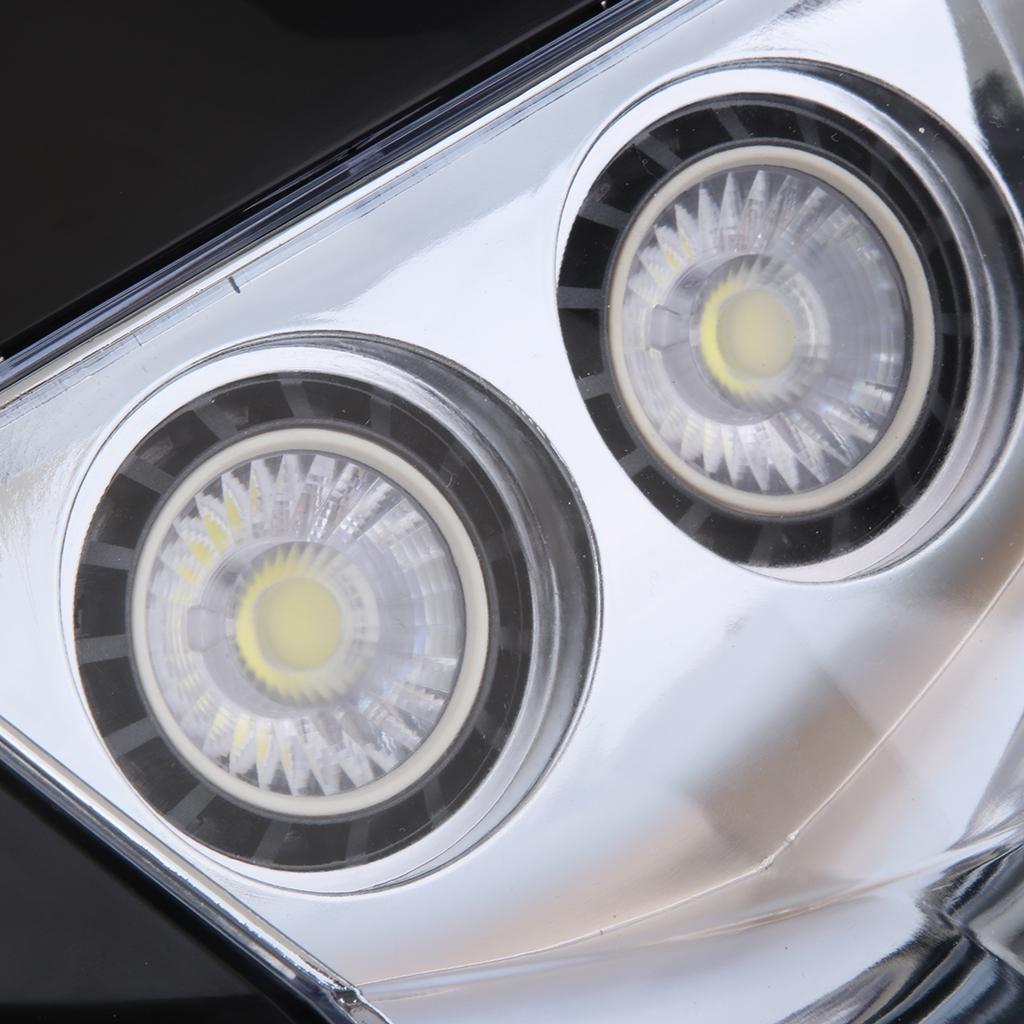Universal Motorcycle LED Headlight Assembly for  Dirt Bike Black