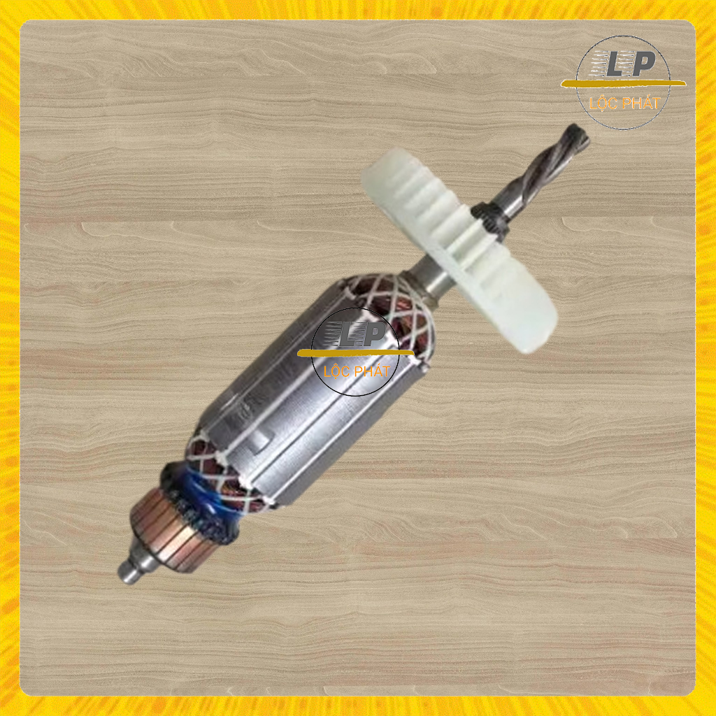 Rotor máy khoan cho KAINOU 6018 Thân 35mm Dài 168mm Nhông 4 răng