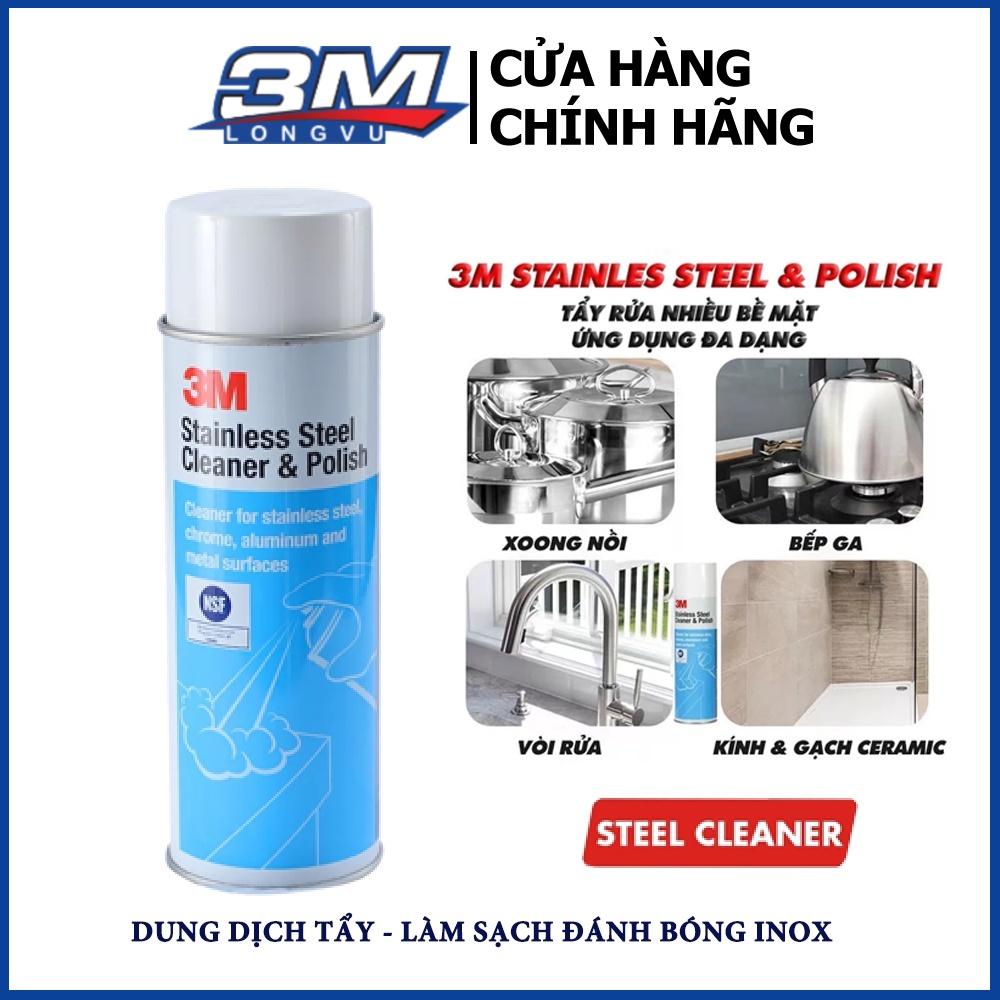 DUNG DỊCH TẨY VÀ LÀM SẠCH ĐÁNH BÓNG INOX – 3M - 3M Long Vu - 10Oz- 300ML