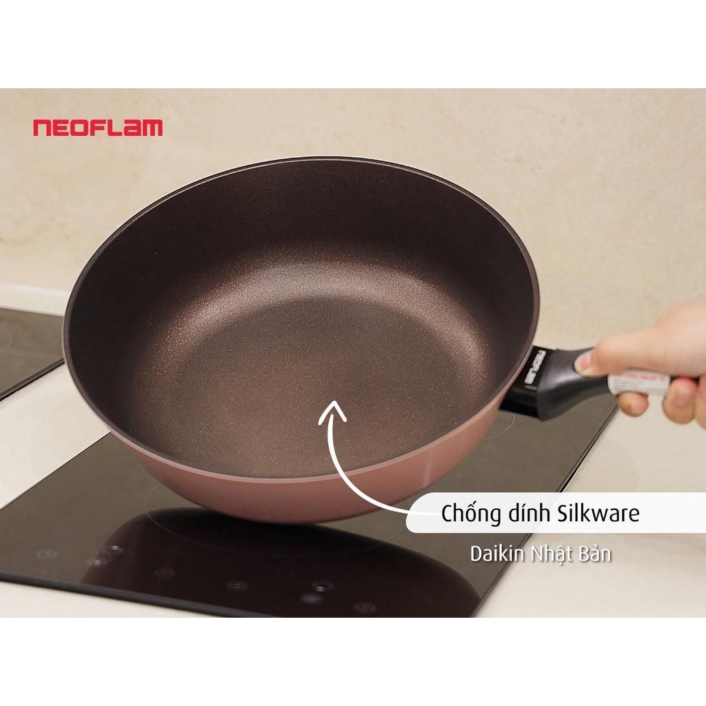 Bộ 4 nồi chảo chống dính đáy từ Reverse hồng