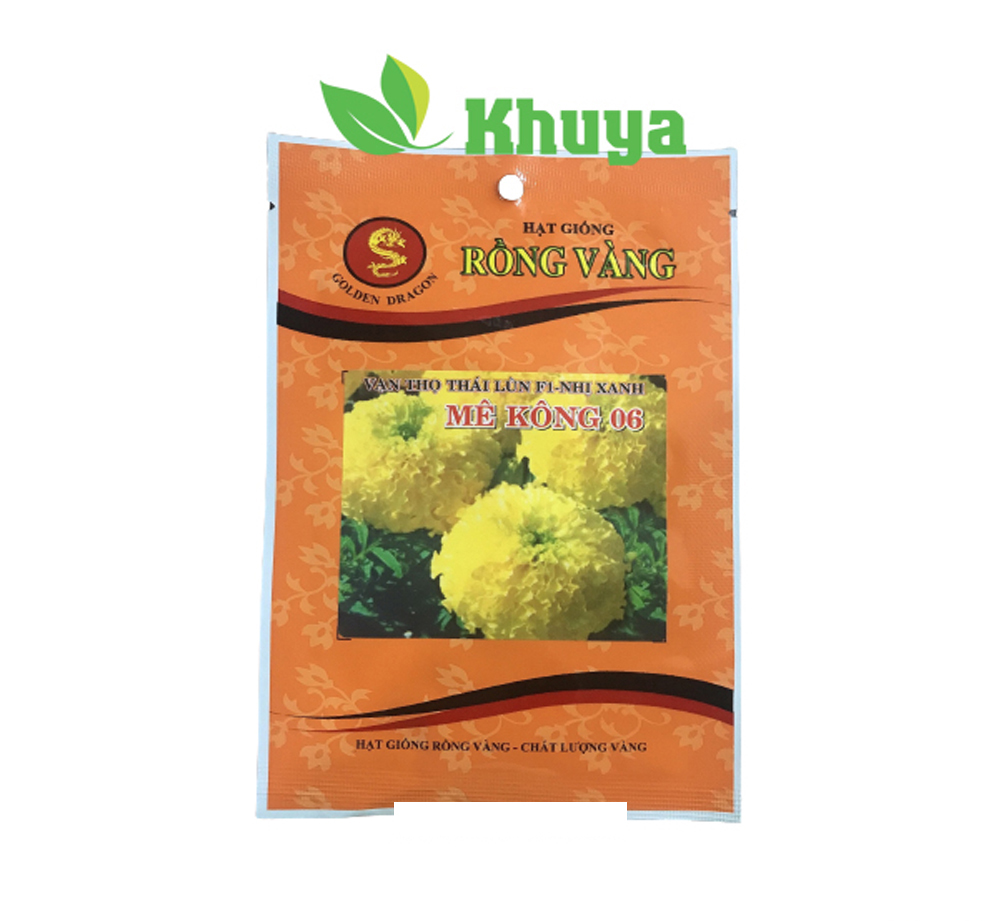 Hạt Giống Vạn Thọ Thái Lùn F1 Nhị Xanh Mekong 06 Vàng Chanh