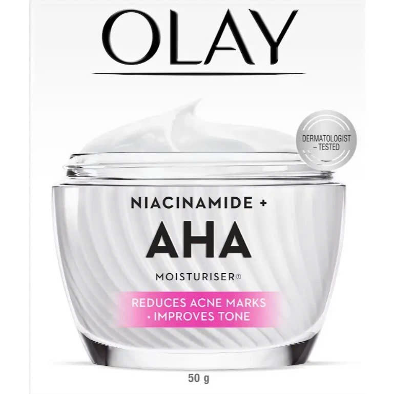 Kem Dưỡng Ẩm Sáng Da, Mờ Thâm Mụn OLAY LUMINOUS NIACINAMIDE AHA 50G