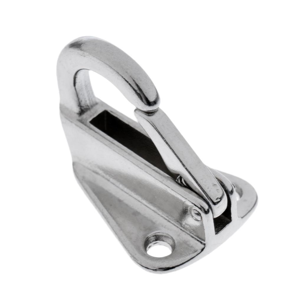 2 Pieces Stainless Steel 316 Fender Snap Hook Fending Hook Boat Ship Hardware 9mm