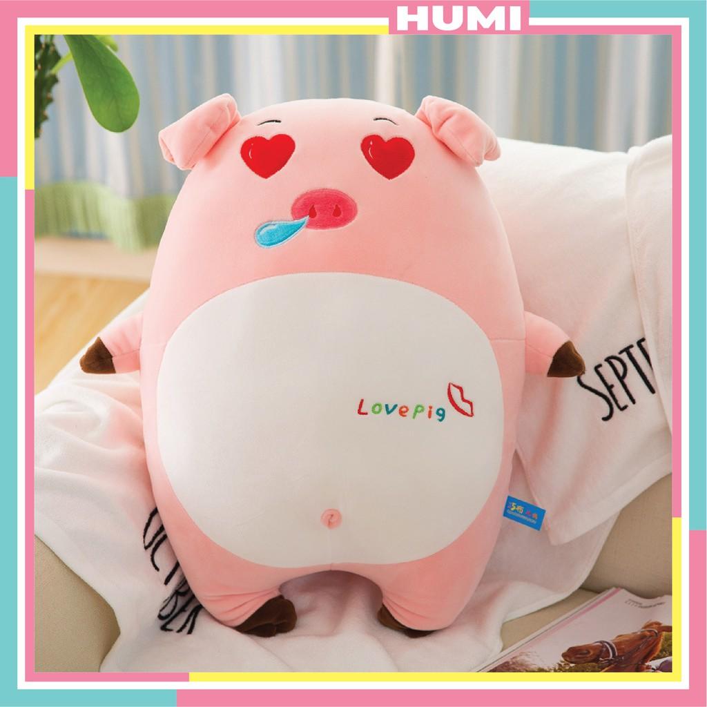 Gấu Bông Gối Heo Giá Rẻ Dễ Thương Cute Size 50 - HUMI