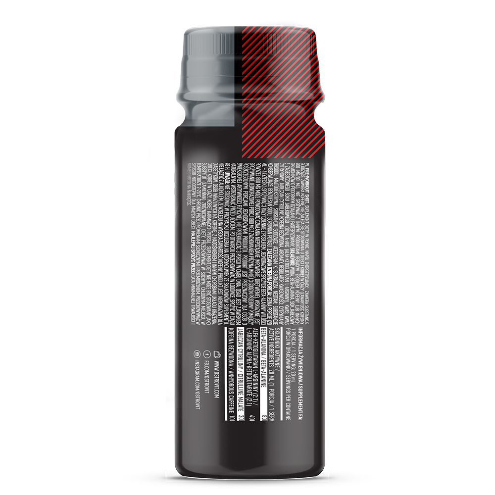Ostrovit Pre Workout Shot Dạng Nước (80ml) - Chai Uống Hỗ Trợ Tăng Sức Mạnh Năng Lượng Trước Khi TậP Luyện